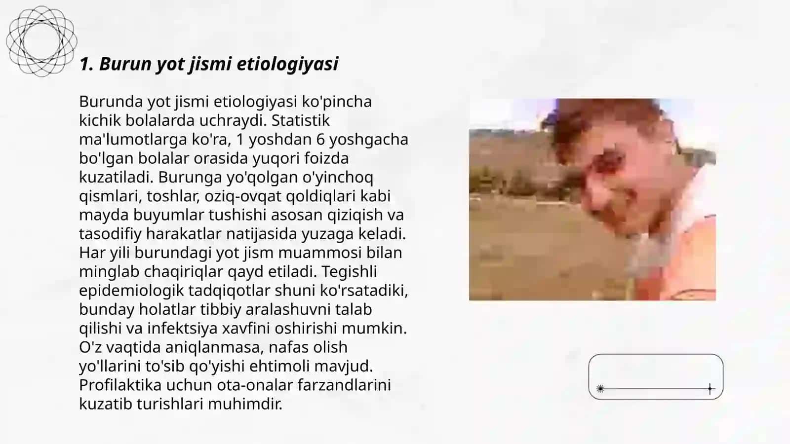 Burun yot jismi etiologiyasi, klinikasi, tashxislash, differensial tashxislash, davolash 3