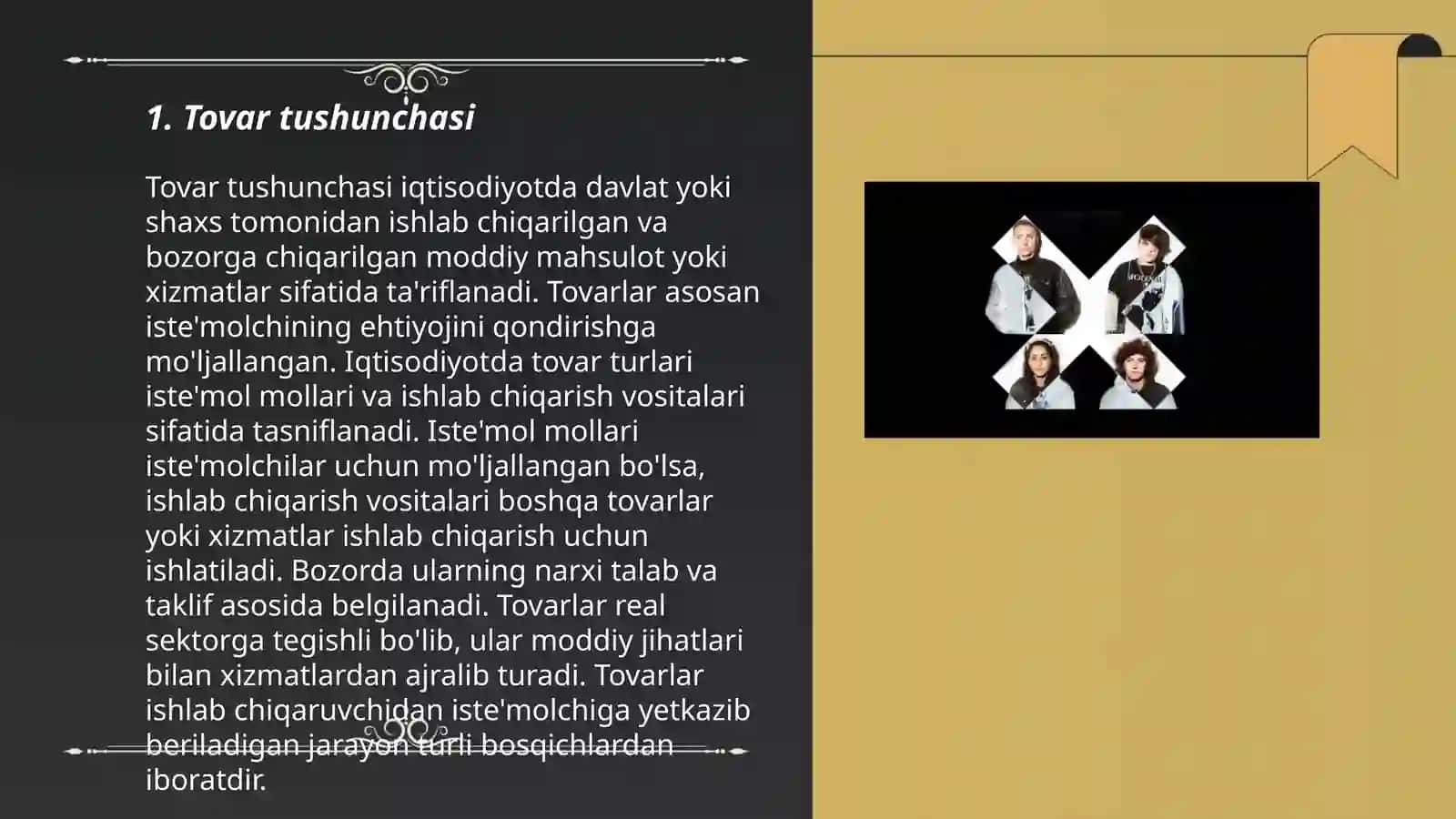 Tovar va uning xossalari 3