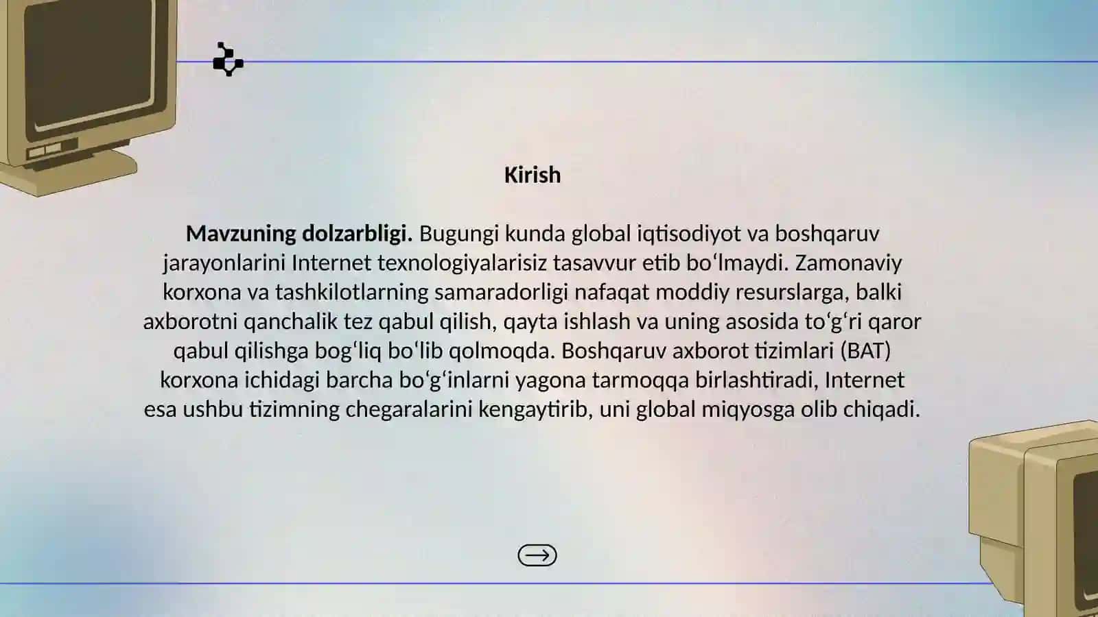 Boshqaruv axborot tizimida Internet 3