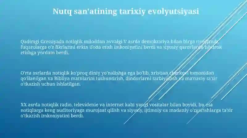 Notiqlik sanʼati tarixini oʻrganish 3