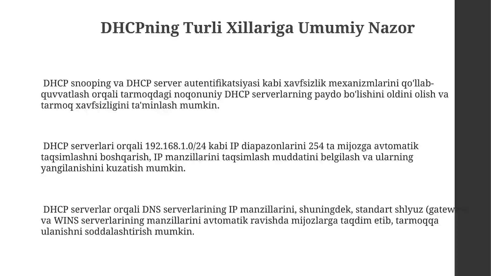 DHCP Protokoli 3