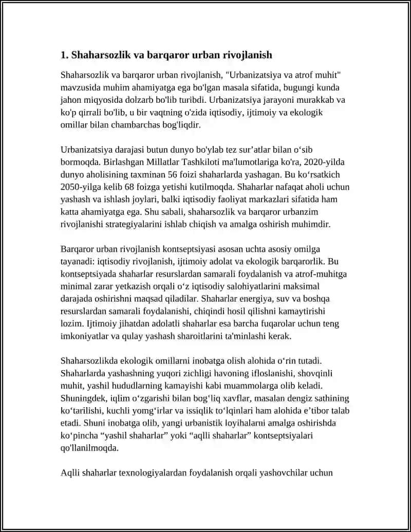 Urbanizatsiya va atrof muhit 3
