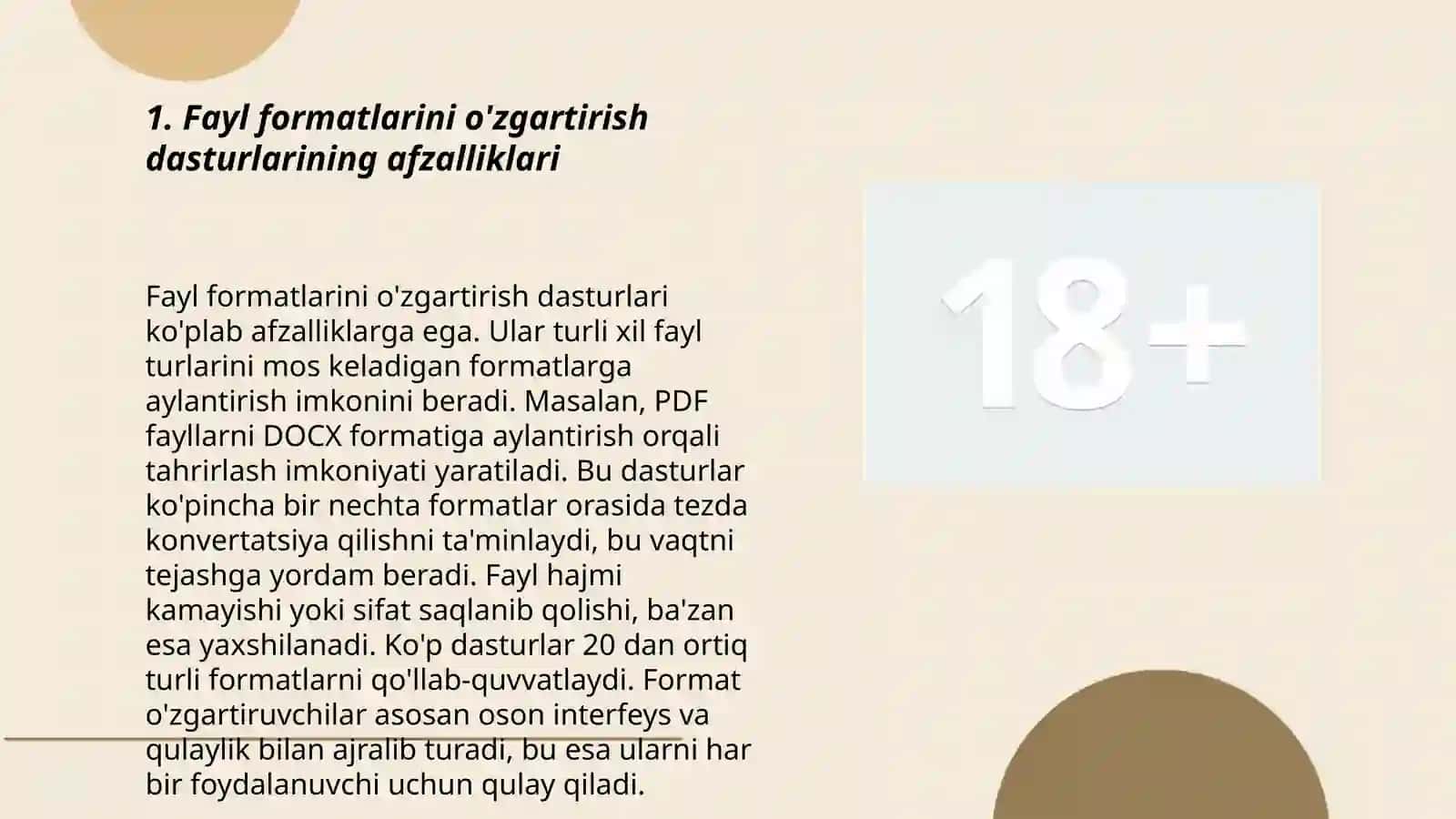 Fayl formatini o'zgartirish dasturi 3