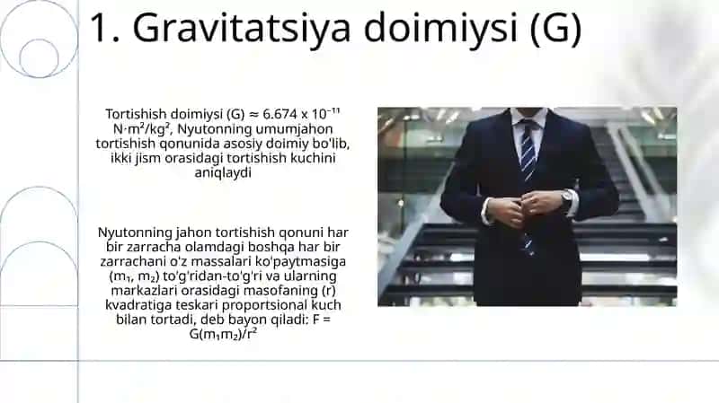 Butun olam tortishish qonuni 3