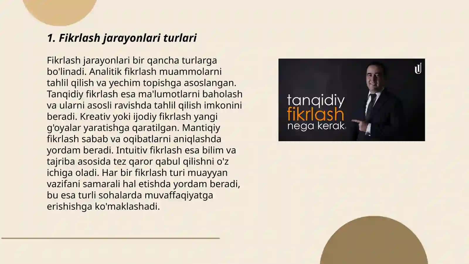 Fikrlash jarayonlari 3