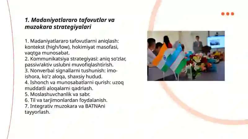 Xalqaro muzokaralarda muloqot madaniyati 3