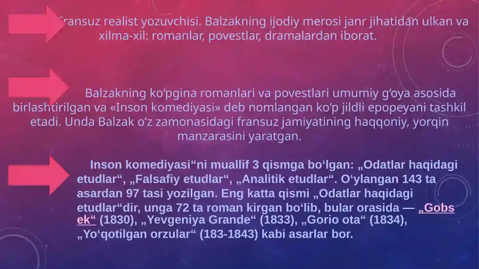 Onore de Balzak (1799 - 1850) “Gorio ota” romani 3
