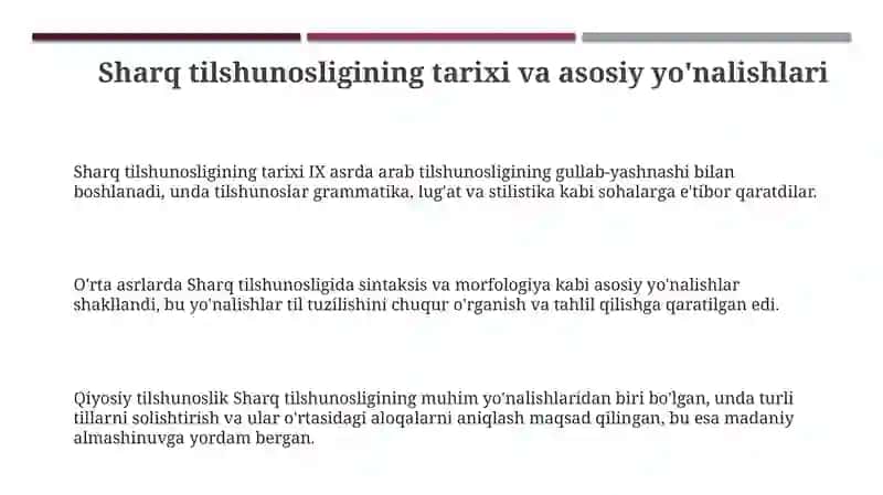 Tilshunoslikning rivojlanishida sharq allomarining lingivistik qarashlari 3