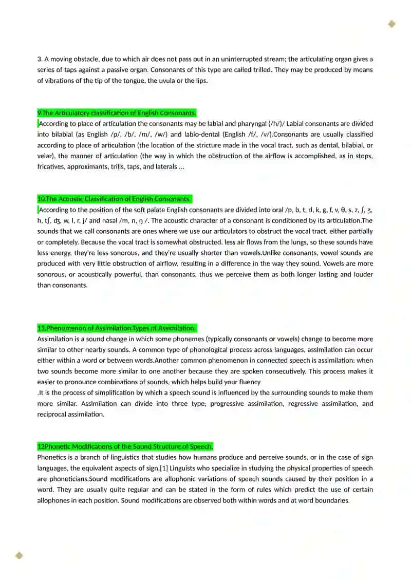 Phonologycal theories 3