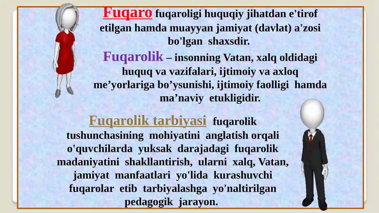 Fuqarolik tarbiyasi 3