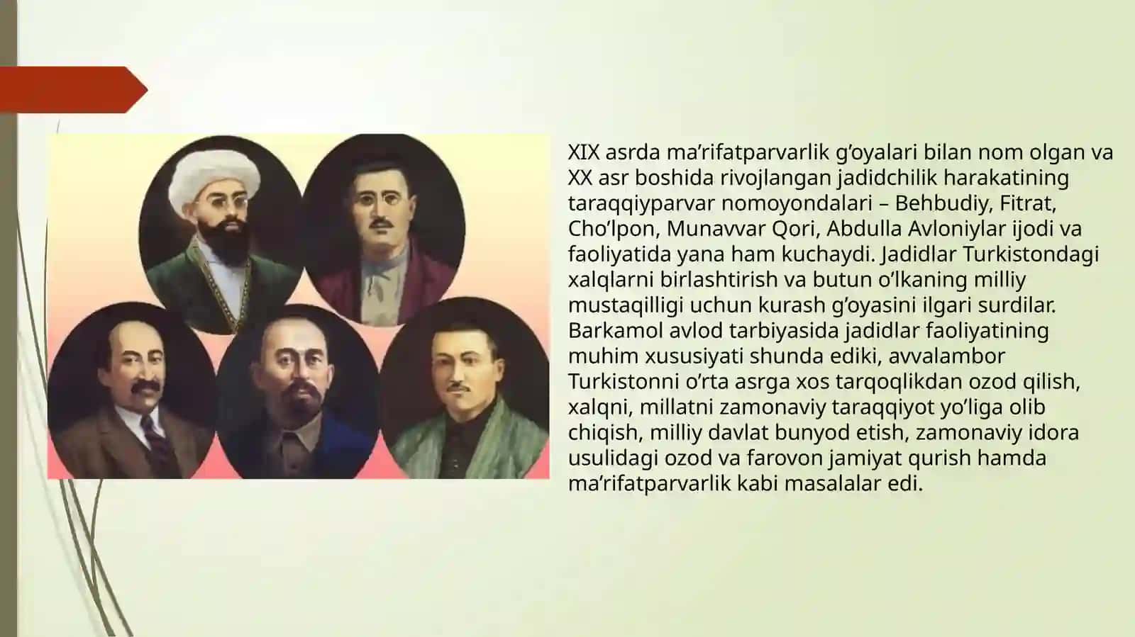 JADID MA’RIFATPARVARLIK HARAKATLARINING BUGUNGI KUNDAGI AXAMIYATI 3