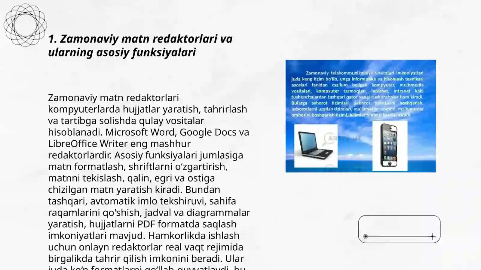Zamonaviy matn redaktorlari 3