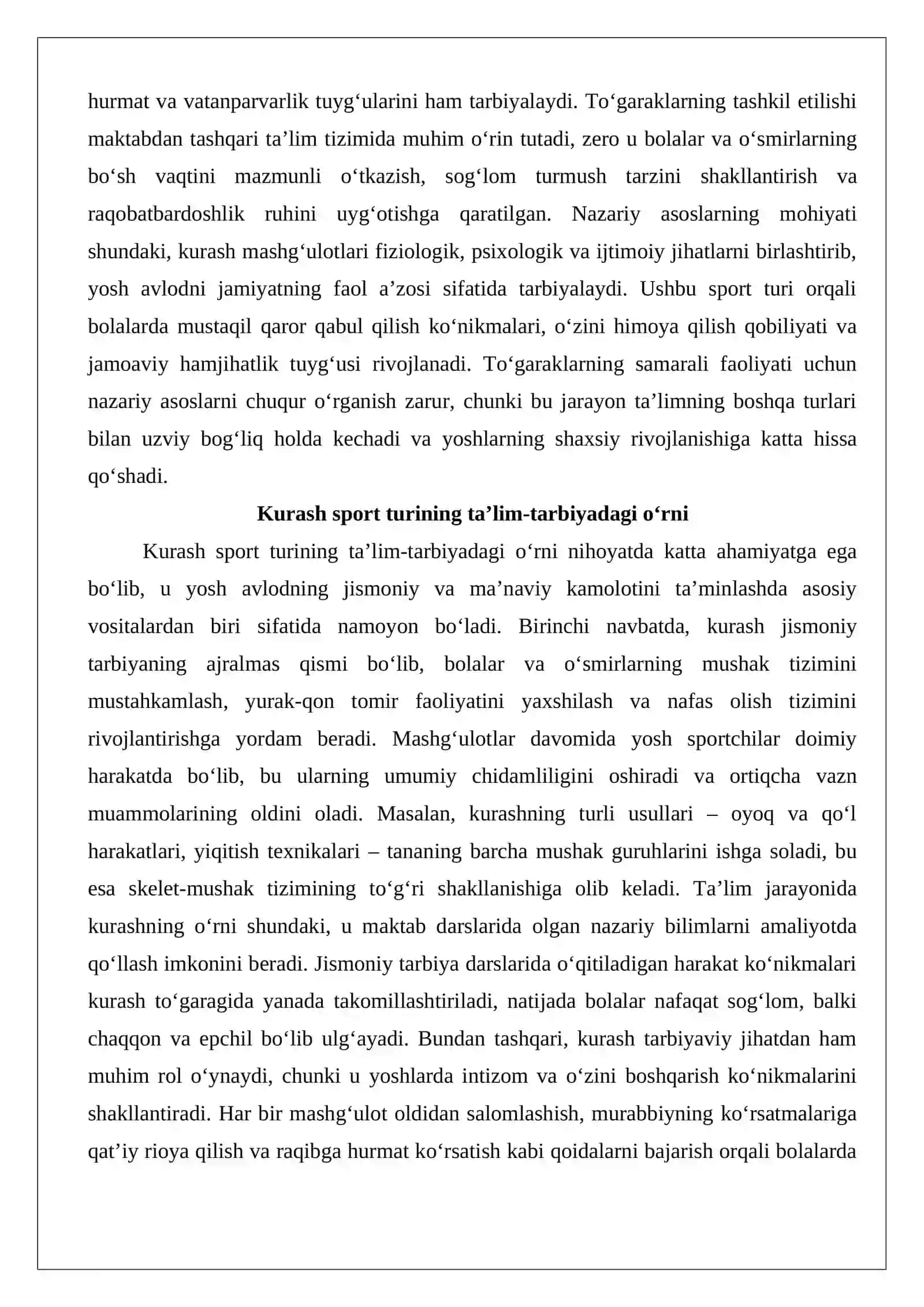 Kurash to‘garaklarini rejalashtirish ishlari 3