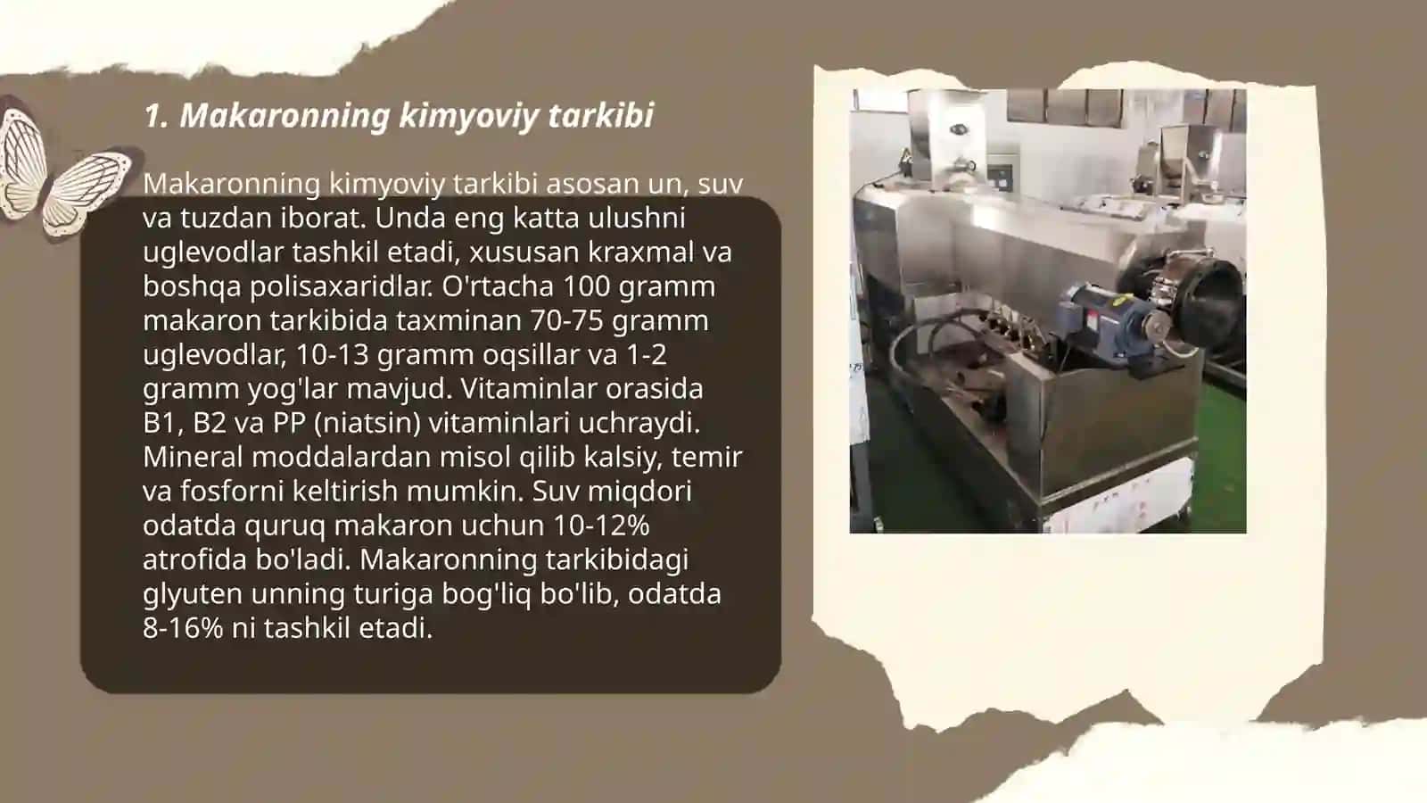 Makaron mahsulotlarini ishlab chiqarish tehnologiyasi 3