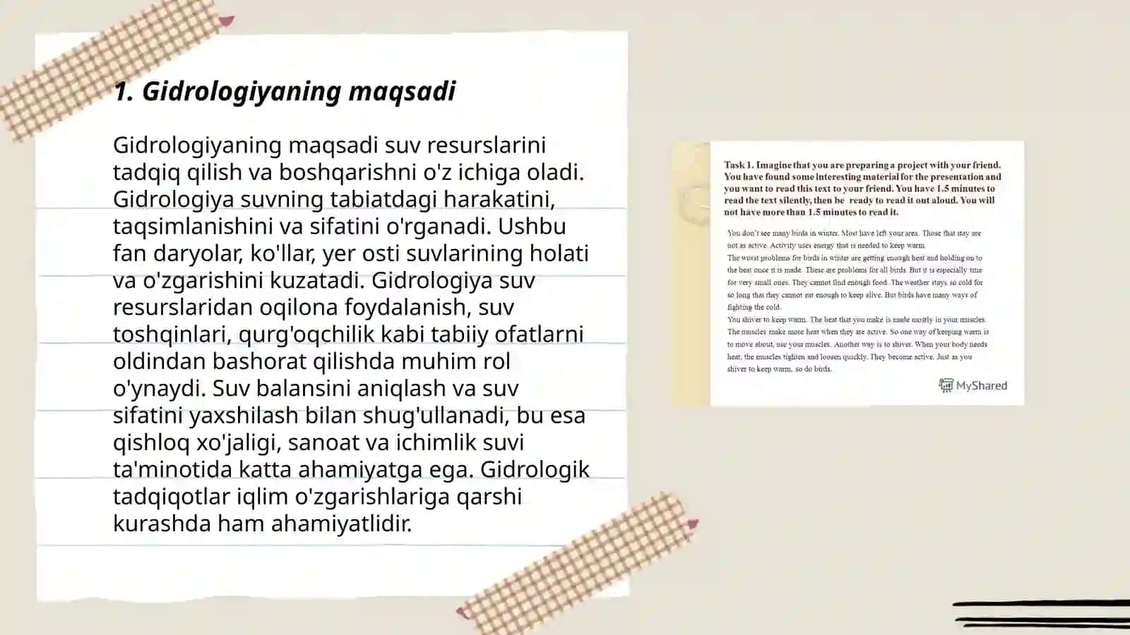 Gidrologiya fanining predmeti maqsadi va vazifalari 3