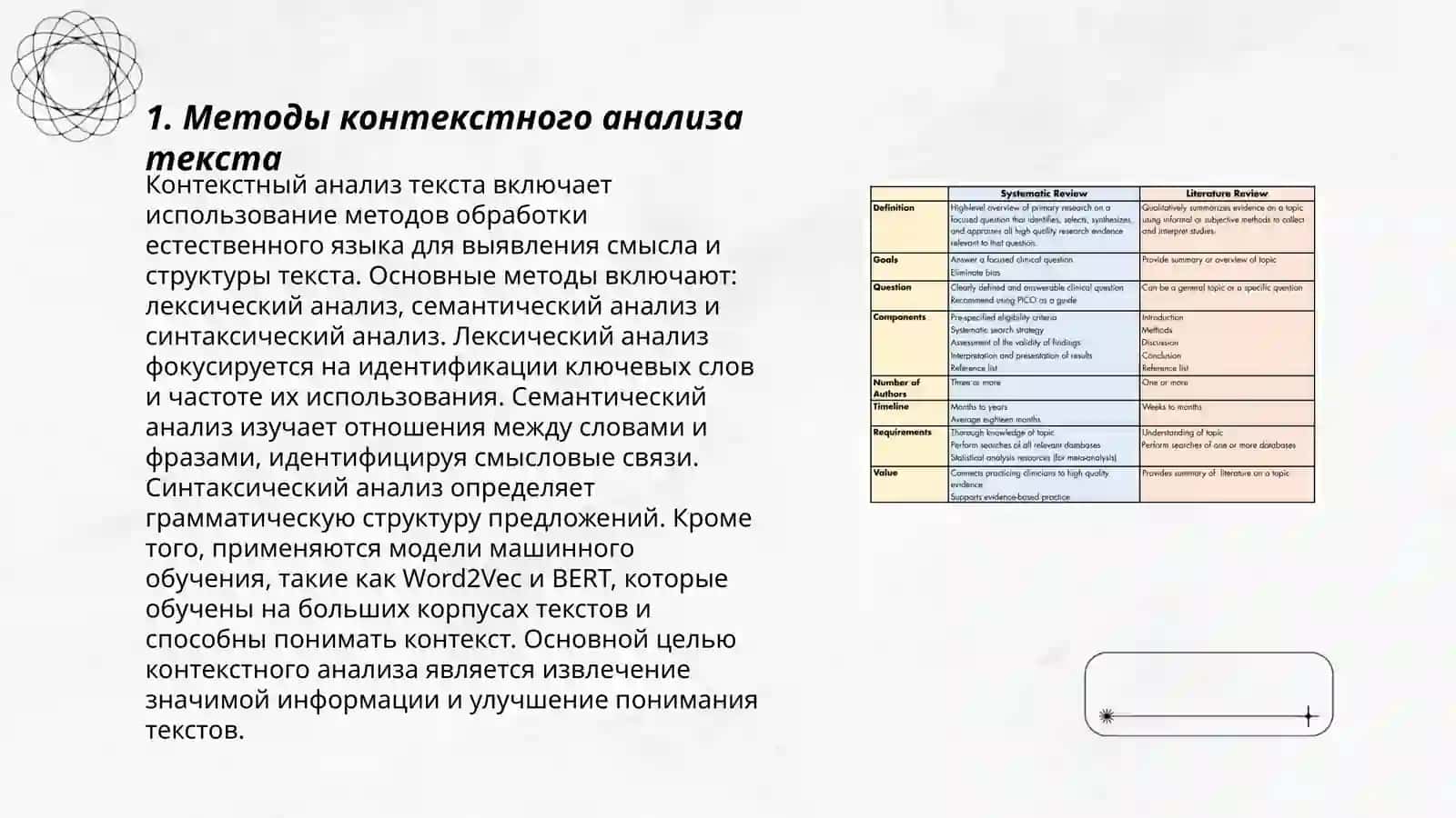 Методы контекстного анализа текста 3