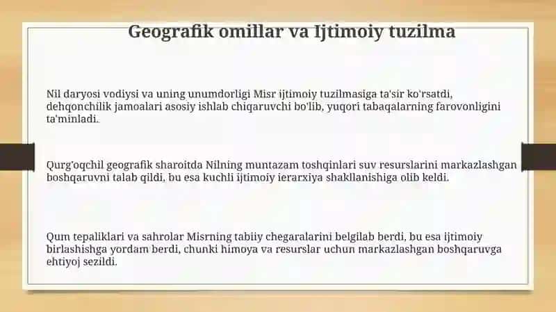 Qadimgi Misrda markazlashgan davlatlarning tashkil topishi 3