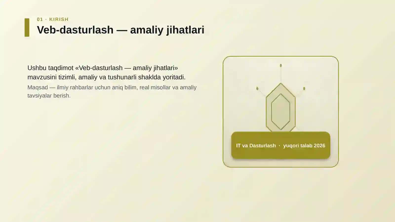 Veb-dasturlash — amaliy jihatlari 3