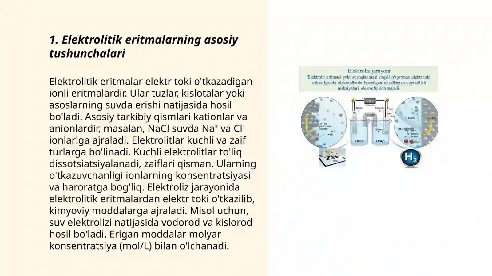Elektrolitik eritmalarning elektr o’tkazuvchanligi 3