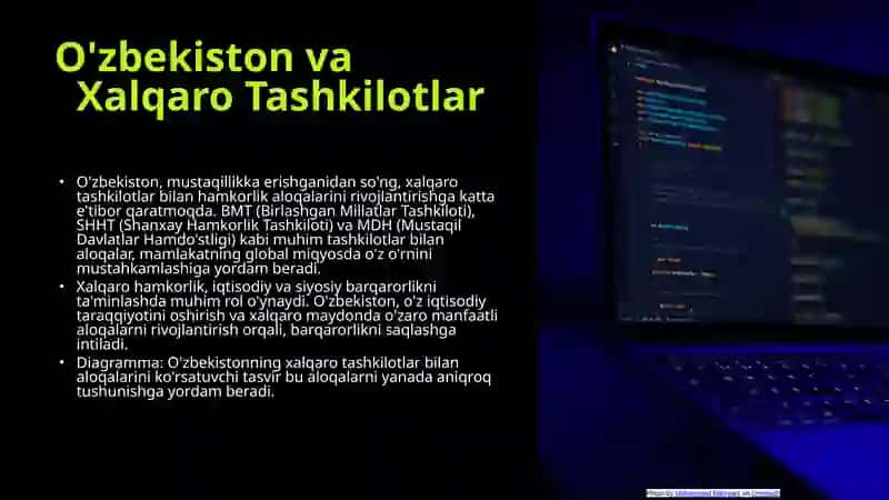 Xalqaro tashkilotlar va O'zbekiston 3