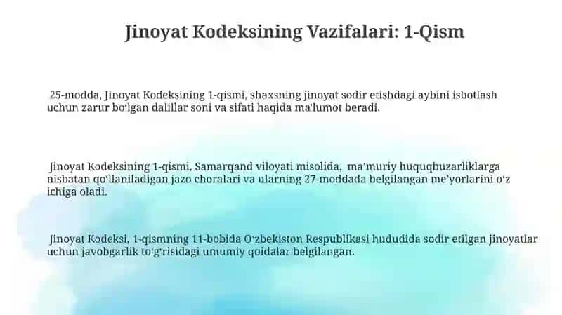 Jinoyat Kodeksi 3