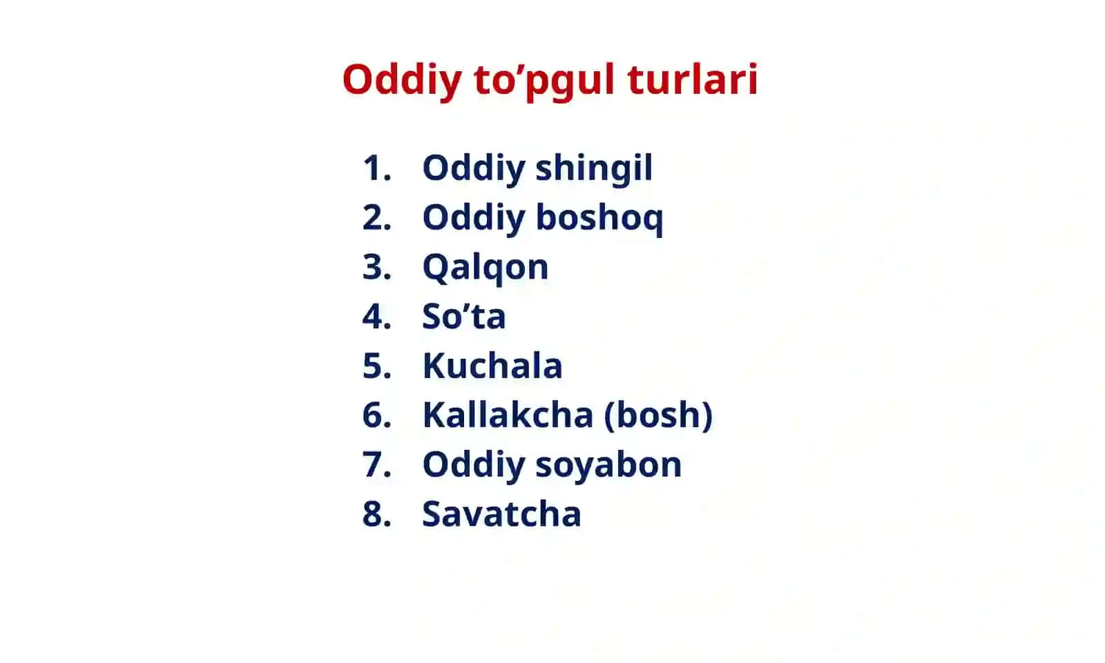 TO’PGUL; MEVA URUG Botanika 5-dars 3