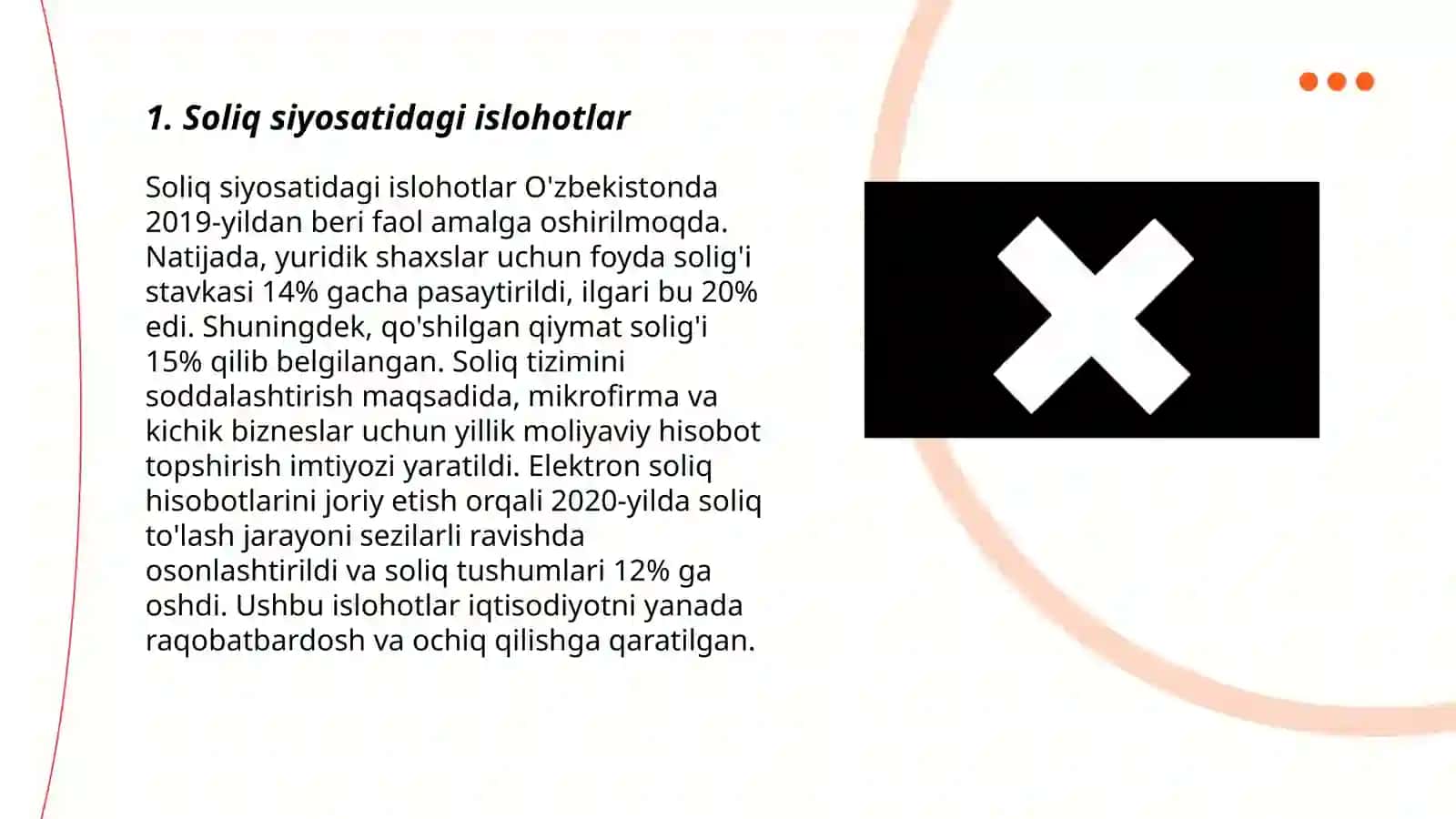 Soliq siyosatidagi islohotlar 3