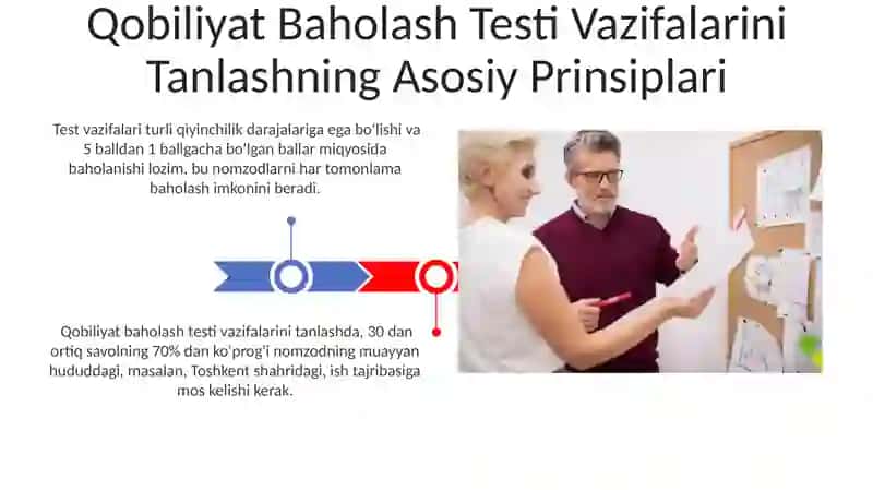 Qobiliyatni oʻrganish test topshiriqlarini tanlash 3