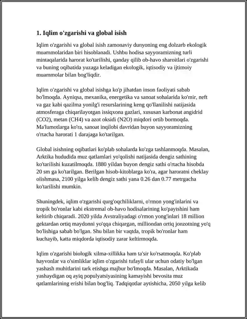 GLOBAL EKOLOGIK MUAMMOLAR 3