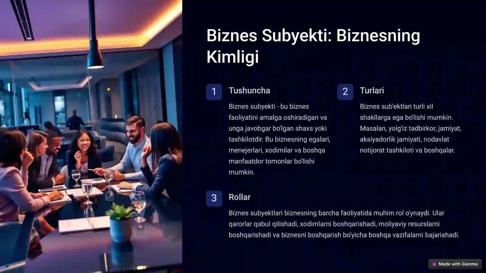Biznes Obekti va Subyekti: Tushunchalar va Farqlar 3