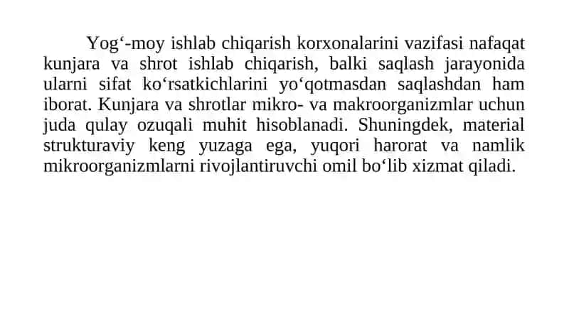Shrot va Kunjara o‘simliklari 3