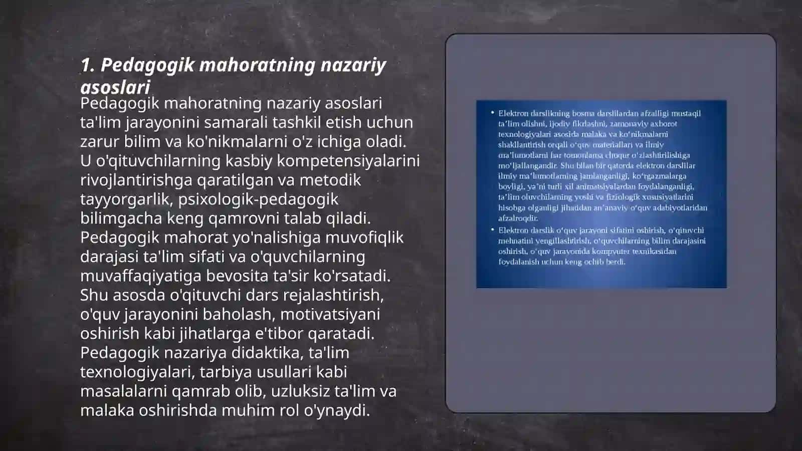 Pedagogik mahorat va ta'lim sifatini baholash 3
