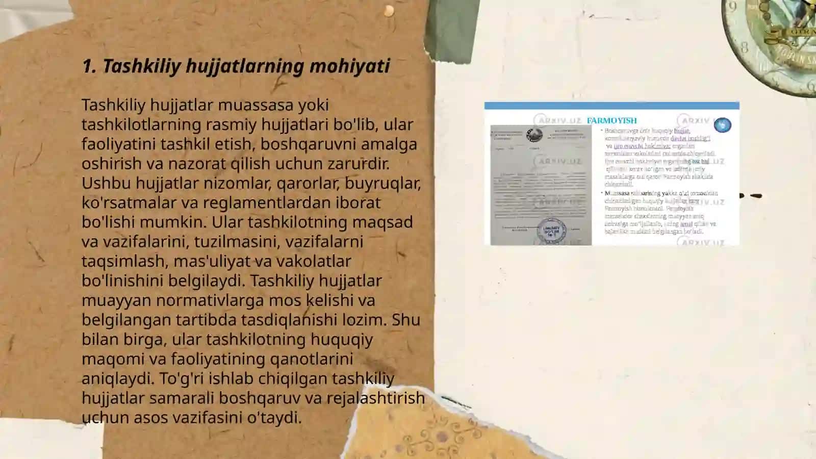 Tashkiliy hujjatlar 3