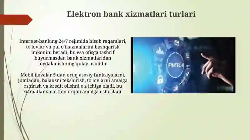 Elektron Bank Xizmatlari 3