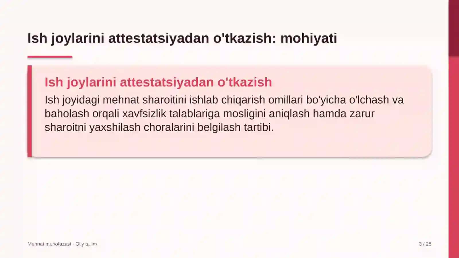 Ko'rgazma-yarmarkalarda ish joylarini attestatsiyadan o'tkazish 3