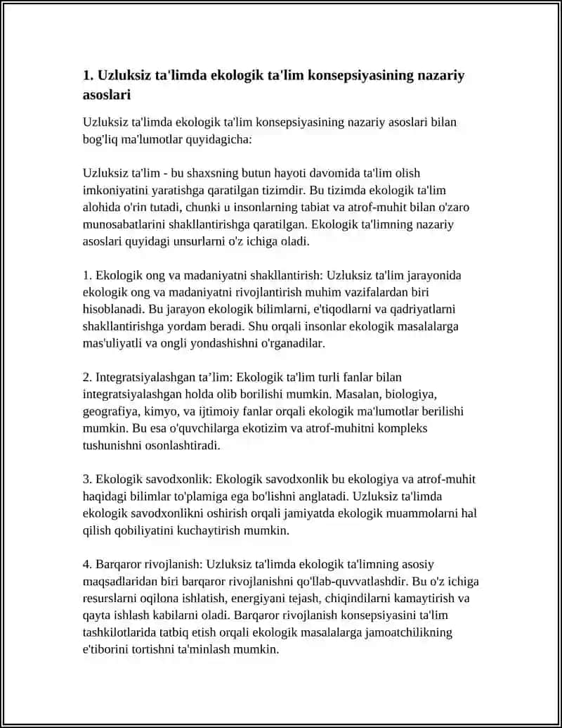 Uzluksiz ta'limda ekologik ta'lim konsepsiyasi 3