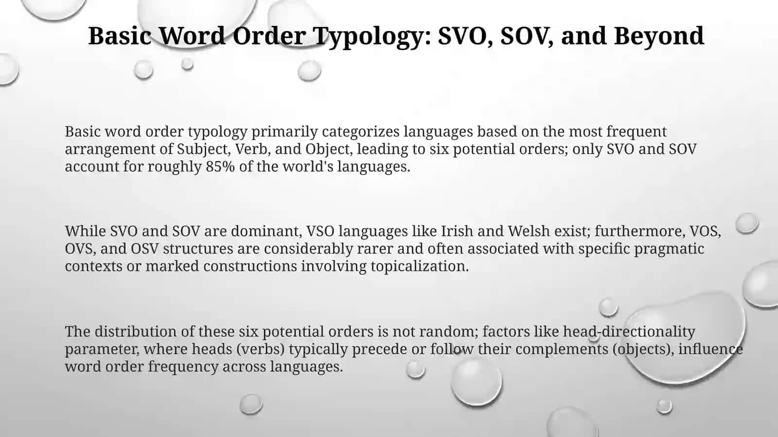 Word order in different type of sentences 3