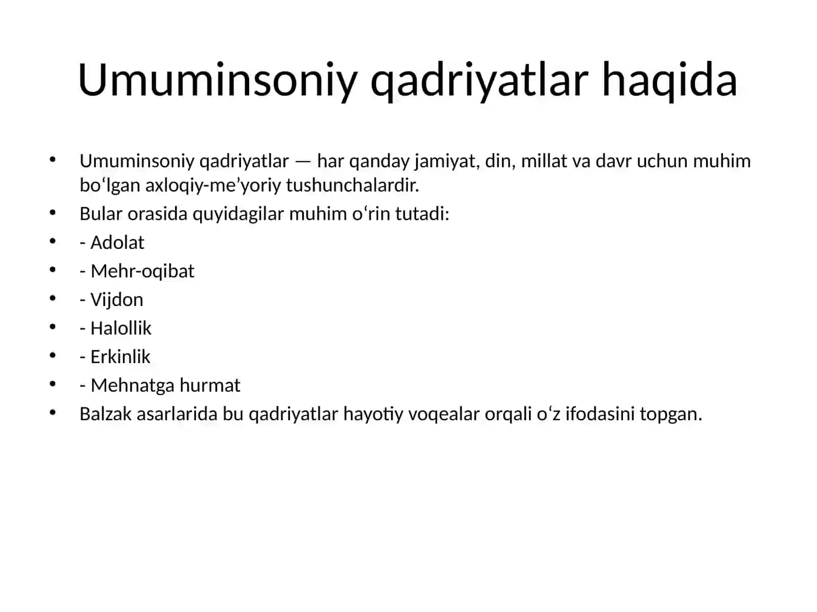 Balzak asarlarida umuminsoniy qadriyatlar 3