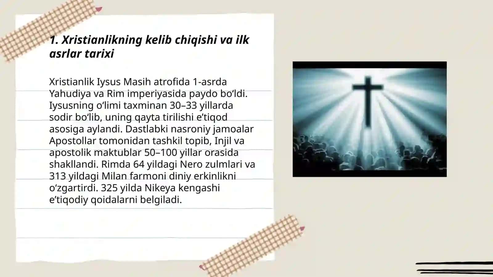 Xristianlik dini tarixi va gʻoyalari 3