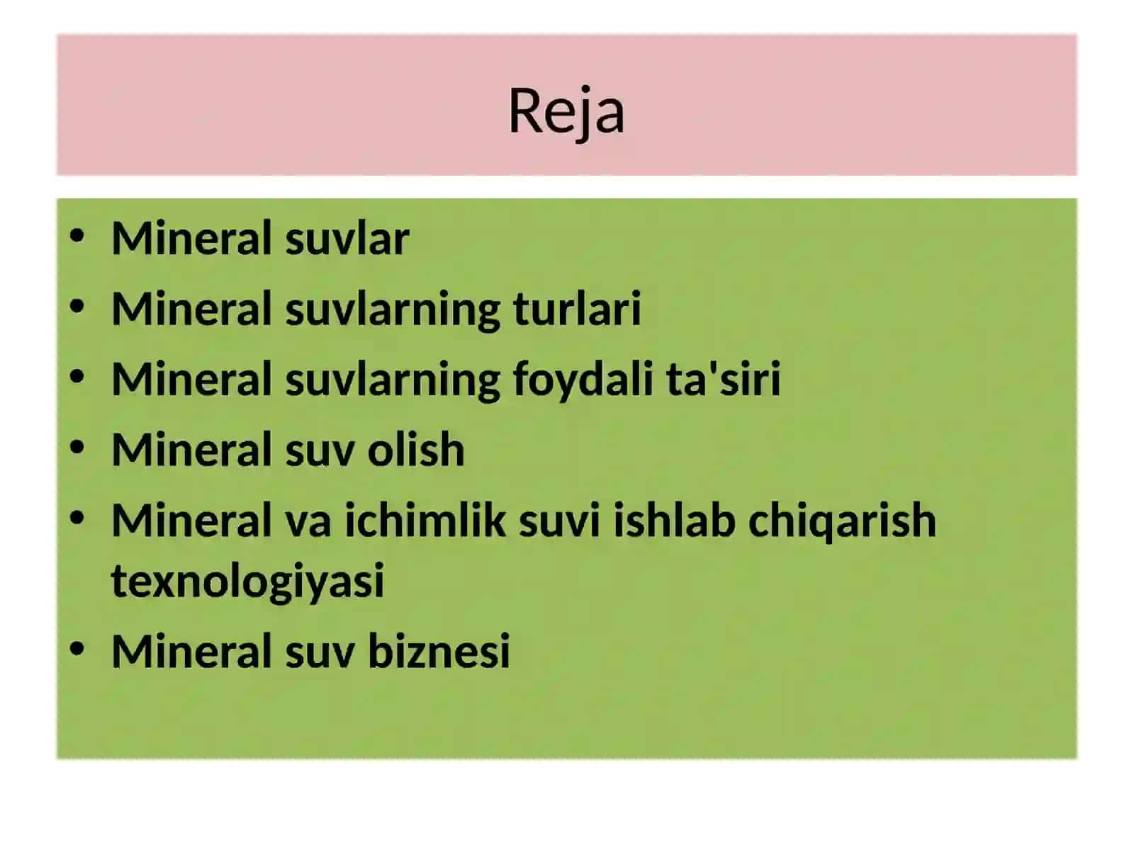 MINERAL SUVLAR ISHLAB CHIQARISH ASOSLARI 3