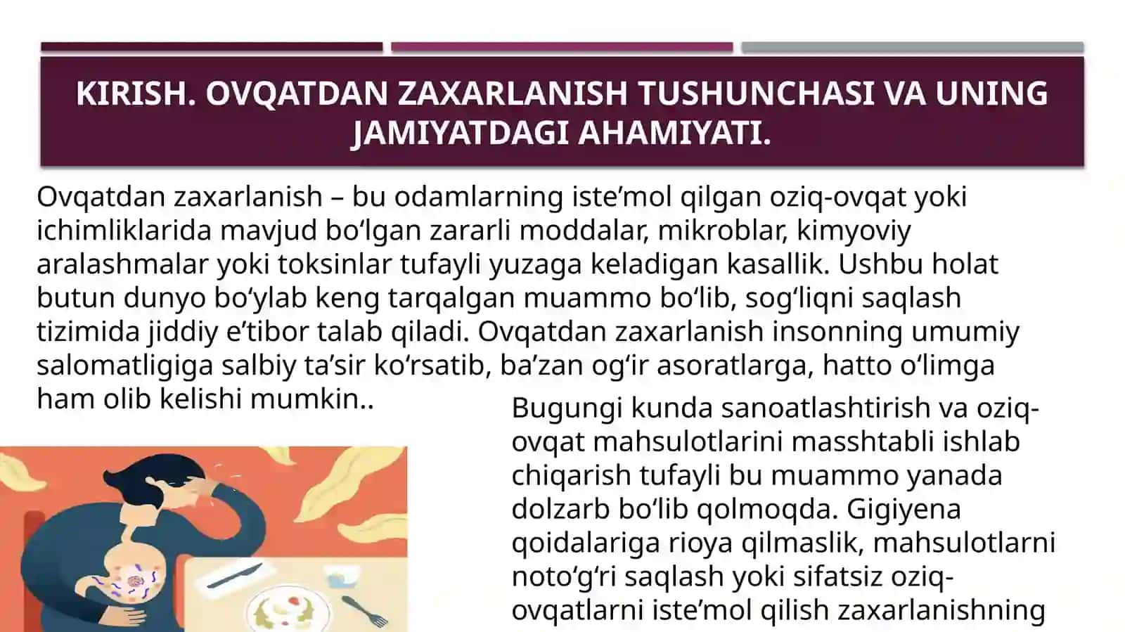 Ovqatdan Zaxarlanish Turlari 3