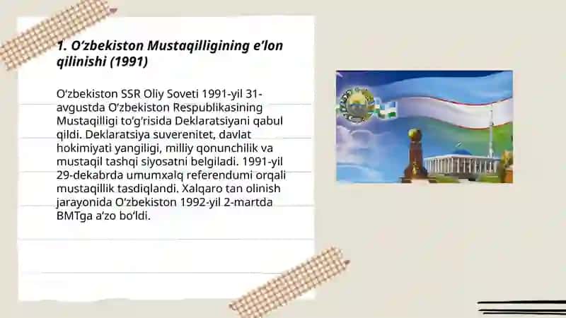 Oʻzbekiston Respublikasi Mustaqillik yillari 3