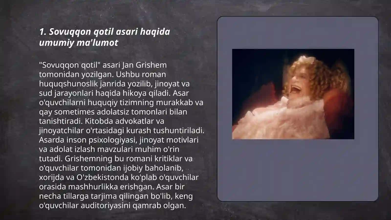 Sovuqqon Qotil Asari Tahlili 3