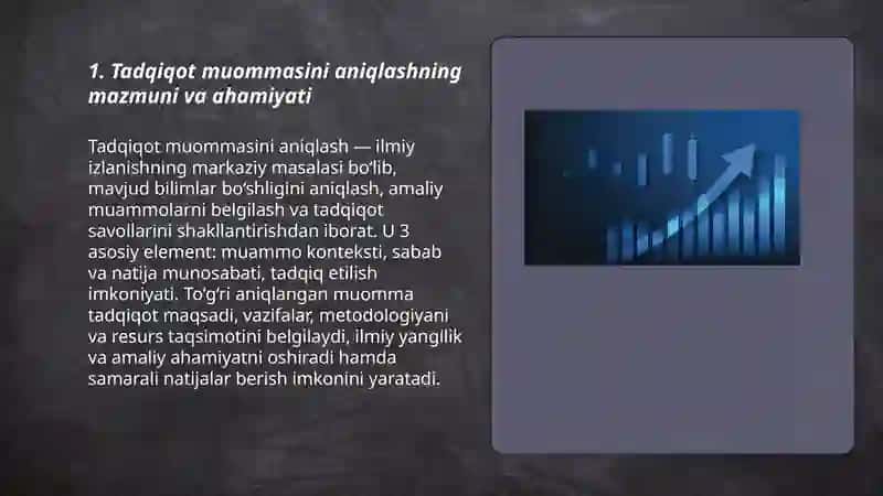 Tadqiqot muommasini aniqlash 3