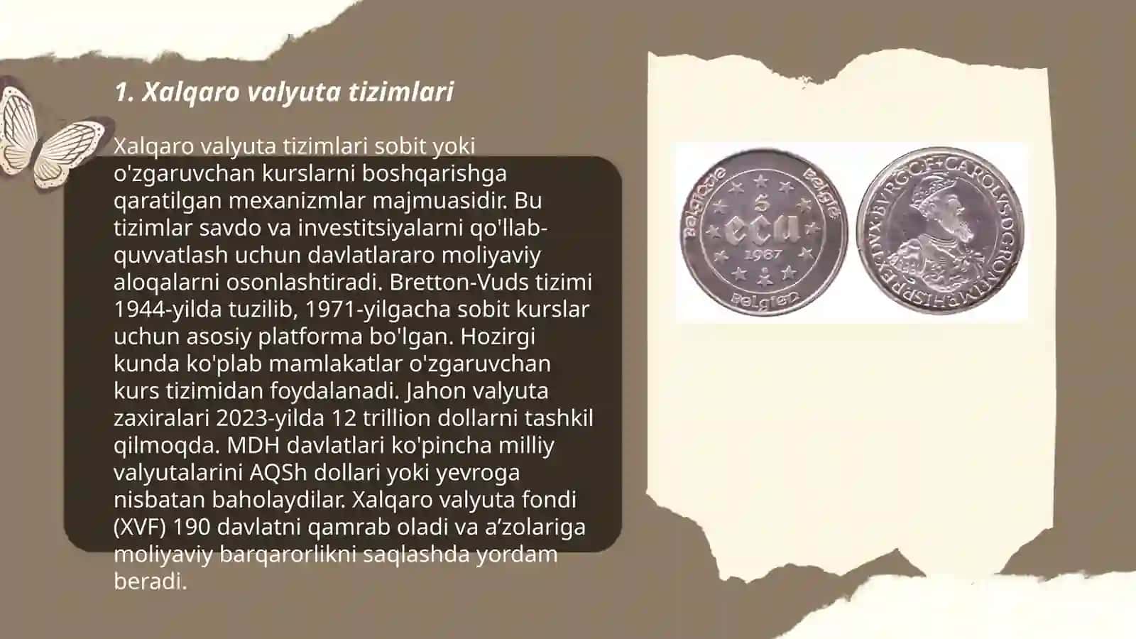 Xalqaro valyuta munosabatlari 3