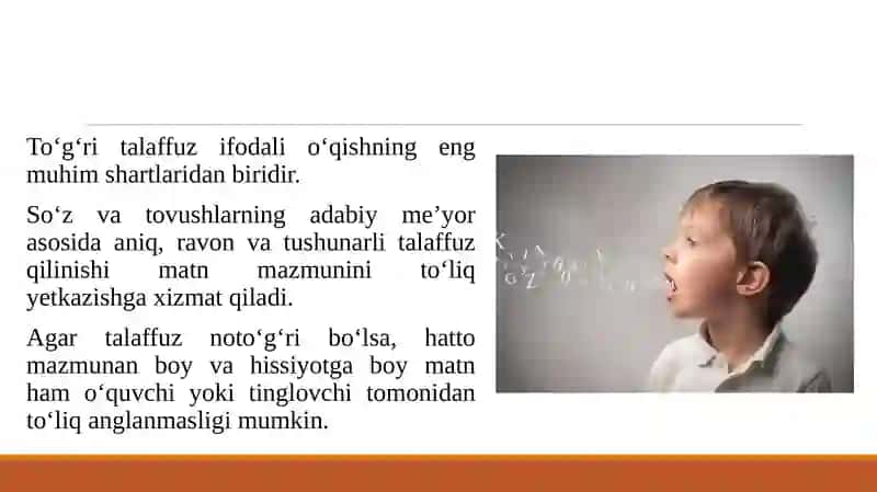 To‘g‘ri talaffuz - ifodali o‘qishning asosi 3