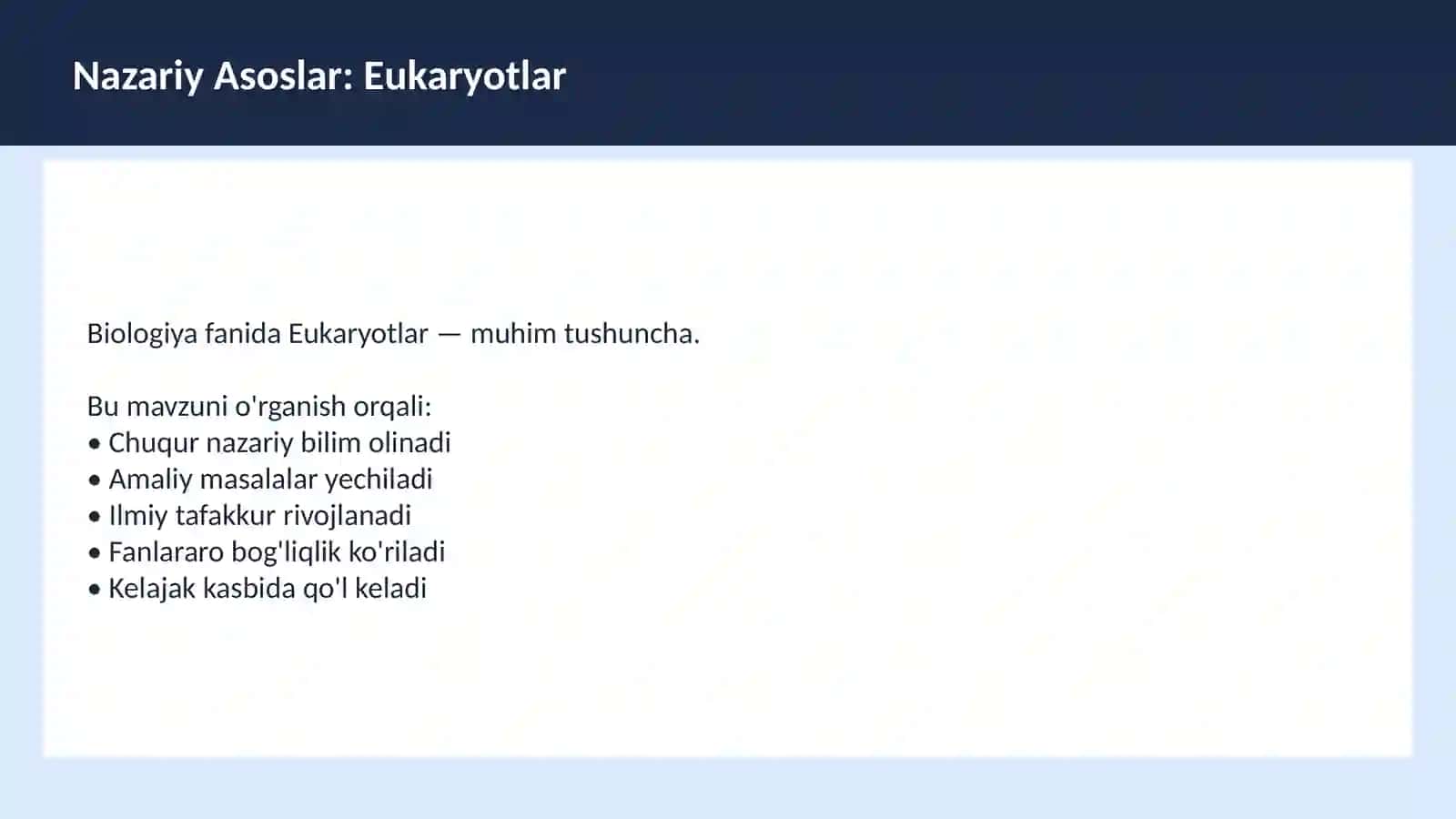Hujayra tuzilishi 3