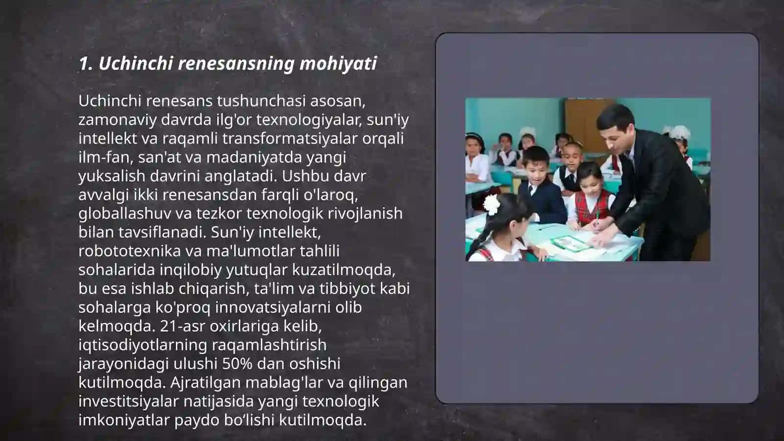 Uchinchi renesans bunyod etishda murabbiy va tarbiyachilarning o'rni 3
