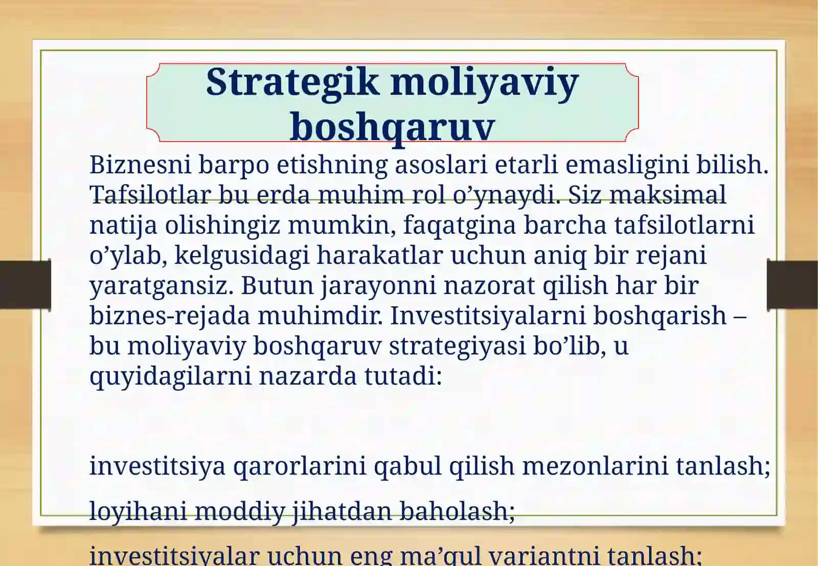Moliyaviy boshqaruv 3