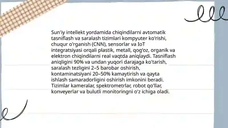 Chiqindilarni utilizatsiya qilishda suniy intelektdan foydalanish 3